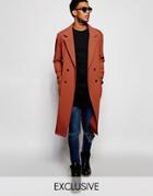 Reclaimed Vintage Drapey Duster Jacket - Copper