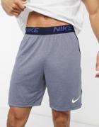 Nike Training Hybrid Veneer Shorts In Navy