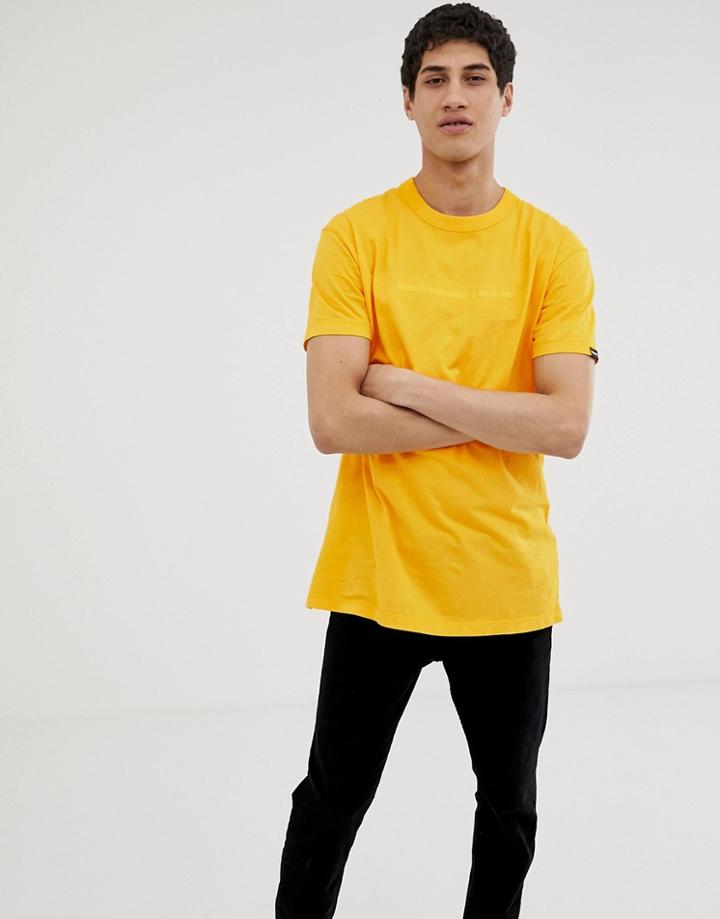 Napapijri Tribe Sakat Embroidered T-shirt In Yellow - Yellow