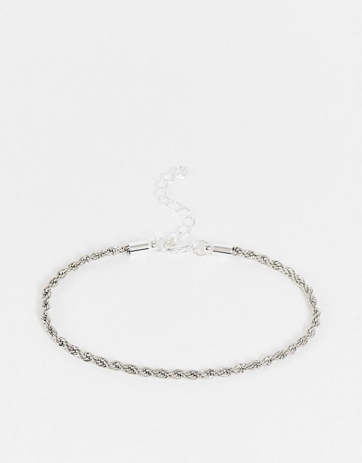 Svnx Silver Rope Bracelet