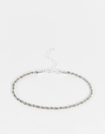 Svnx Silver Rope Bracelet