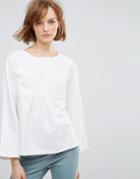 Waven Annelie Smock Blouse - White