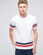 Another Influence Contrast Chest Pocket T-shirt - White