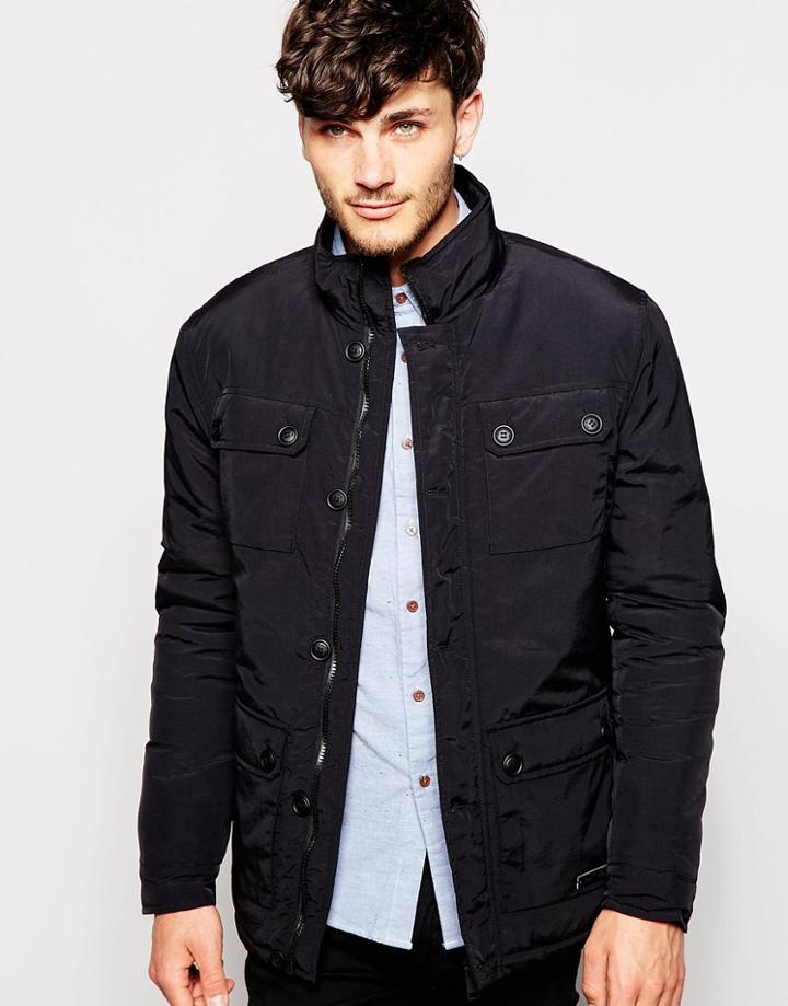 Brave Soul Four Pocket Jacket - Black