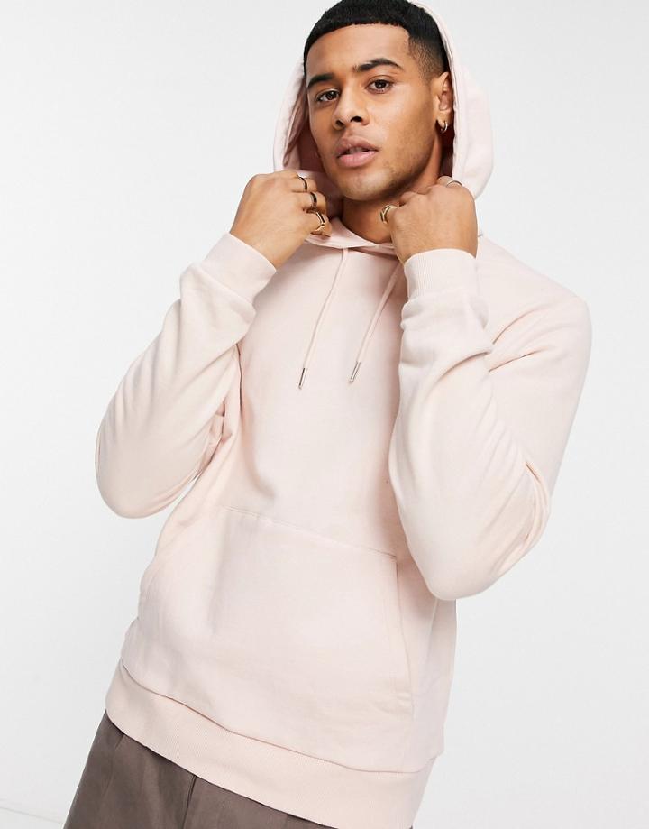 Asos Design Hoodie In Light Pink - Lpink