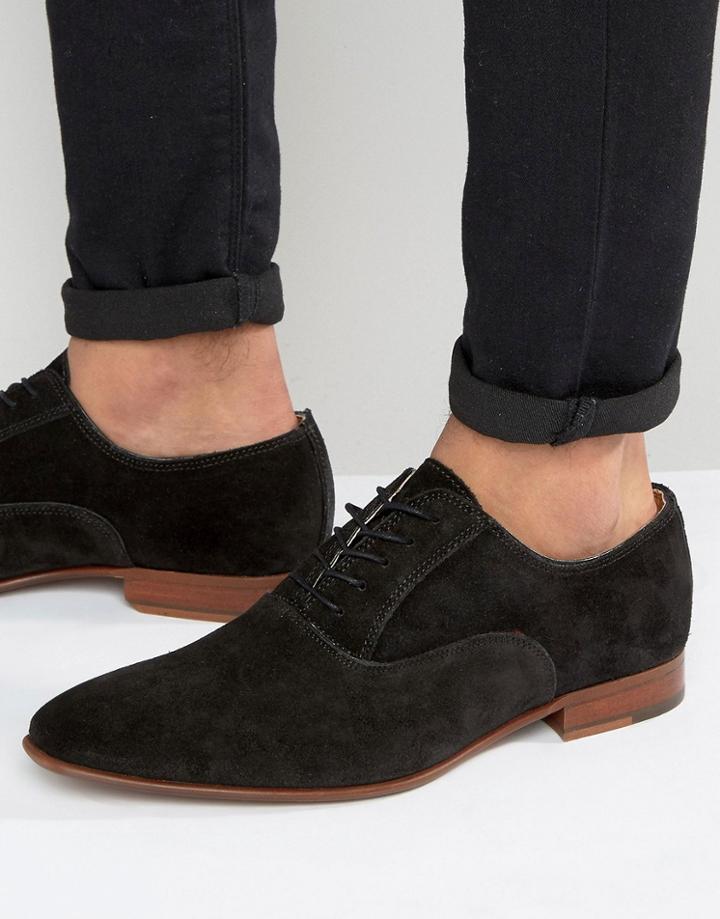 Aldo Gwidol Suede Oxford Shoes - Black