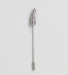 Designb Feather Tie Pin In Sterling Silver Exclusive To Asos - Silver