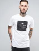 Penfield Kemp Box Logo T-shirt In White - White