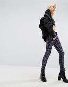 Tripp Nyc Plaid Skinny Jeans - Multi