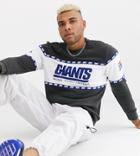 Nfl Giants Logo Sweatshirt With Printed Sleeves