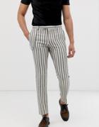 Twisted Tailor Super Skinny Pants With Textured Stripe-stone