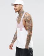 Asos Tank With Contrast Yoke And Pocket In Extreme Racer Back