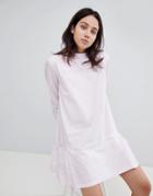 Mads Norgaard Drop Waist Gingham Dress - Pink