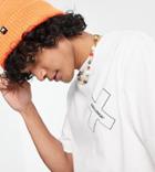 Collusion Unisex T-shirt With High Build Logo Print In Ecru - Part Of A Set-white