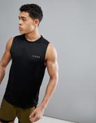 Asos 4505 Training Sleeveless T-shirt With Quick Dry In Black - Black
