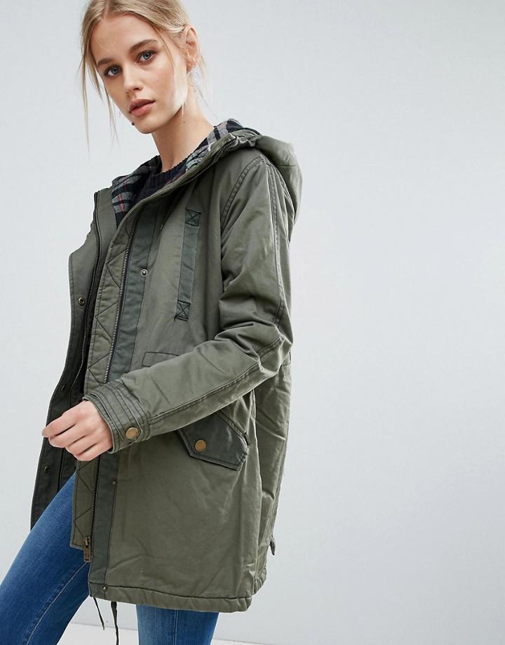 Pepe Jeans Silvan Parka Coat - Green