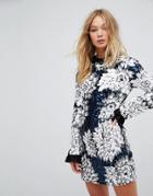 Millie Mackintosh Embellished Ruffle Mini Dress - Multi
