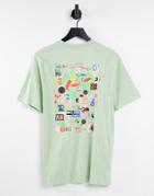 Nike Worldwide Icons Back Print T-shirt In Pale Green