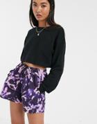 Bershka Cropped Sweater In Black - Black