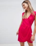 French Connection Sub Manhattan Wrap Dress-red