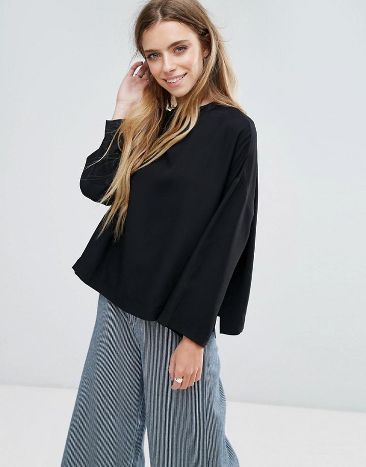 Ganni Kamiko Sweat Top - Black