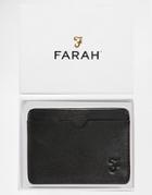 Farah Rodwell Leather Card Holder - Black