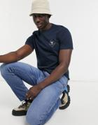 Barbour Beacon Box Logo T-shirt In Navy