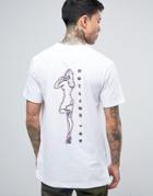 Parca T-shirt With Hotline Back Print - White