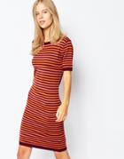 First & I Stripe Knitted Dress - Multi