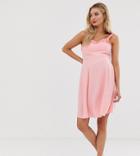 New Look Maternity Ruffle Edge Sundress In Pink - Pink