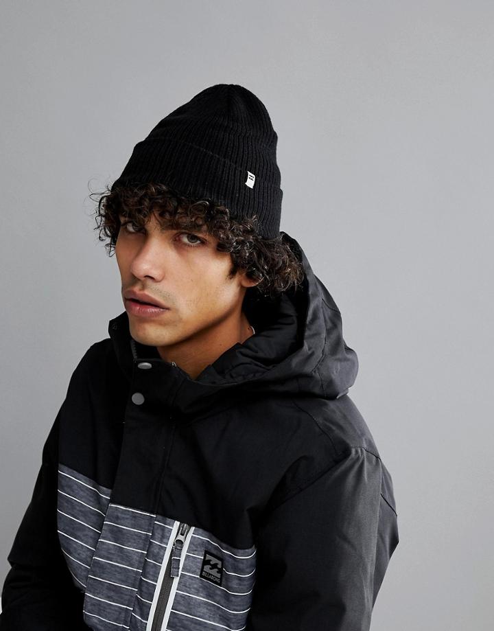 Billabong Arcade Snow Beanie In Black - Black