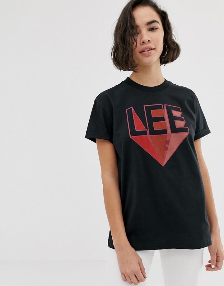 Lee Retro Logo T-shirt - Black