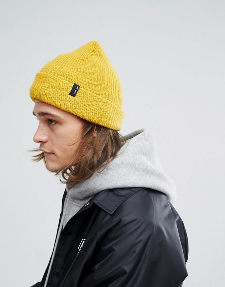 Brixton Beanie In Yellow - Yellow
