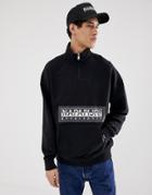 Napapijri Tribe Bek 1/4 Zip Sweat In Black