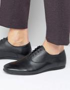 Zign Leather Lace Up Shoes - Black