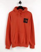 The Noth Face Fine Hoodie In Rust-orange