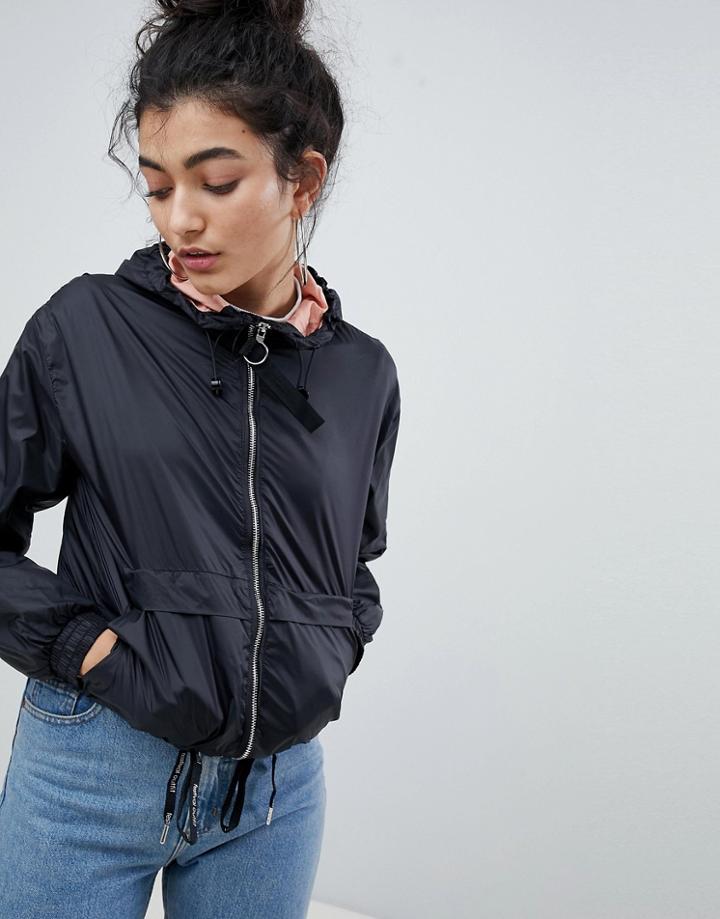 Bershka Anorak In Black - Black