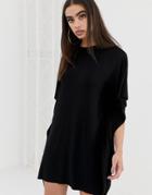 Asos Design Oversized T-shirt Dress - Black