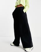 Bolongaro Trevor Wide Leg Velvet Rib Pants In Black - Part Of A Set