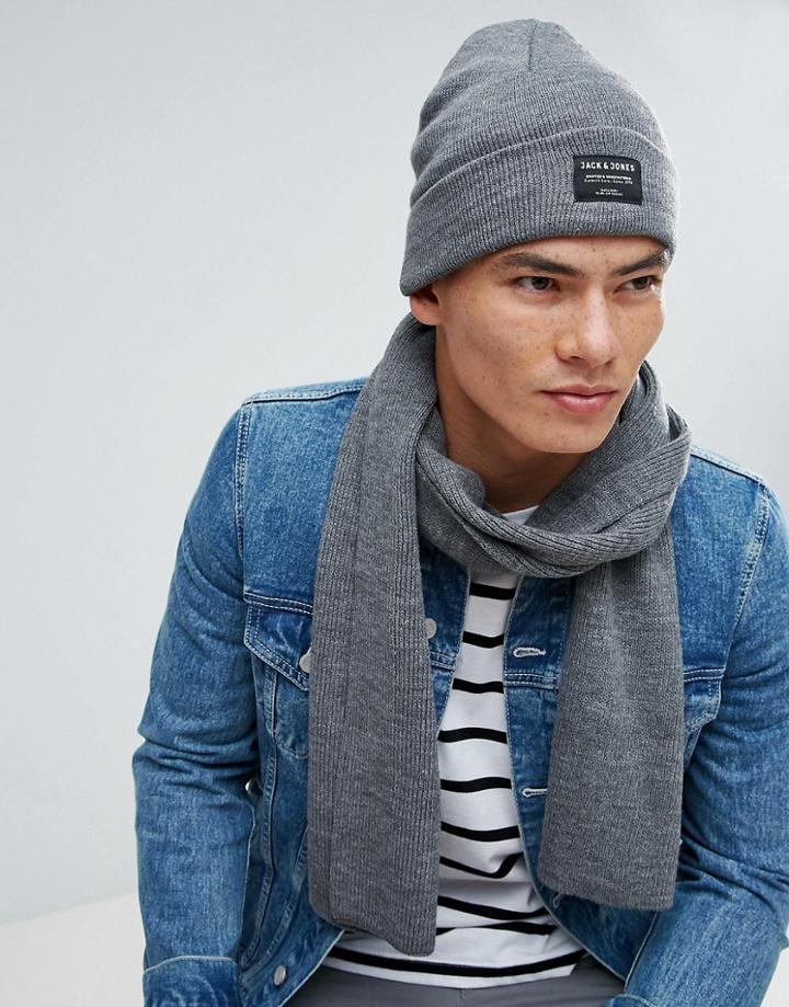 Jack & Jones Dna Beanie - Gray