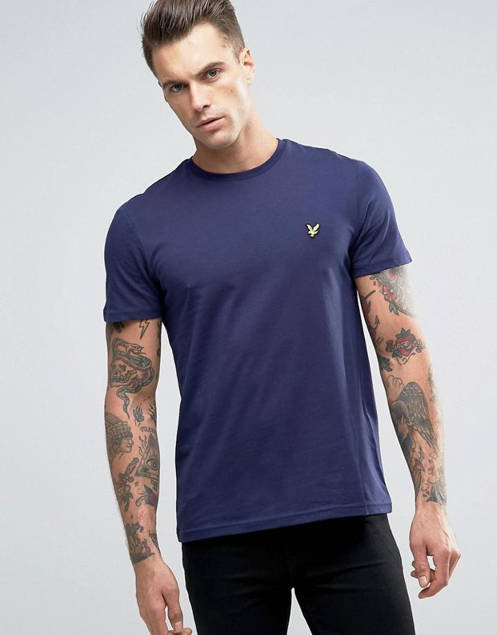 Lyle & Scott T-shirt Eagle Logo In Navy - Navy