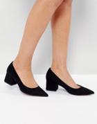Asos Simply Block Mid Heels - Black