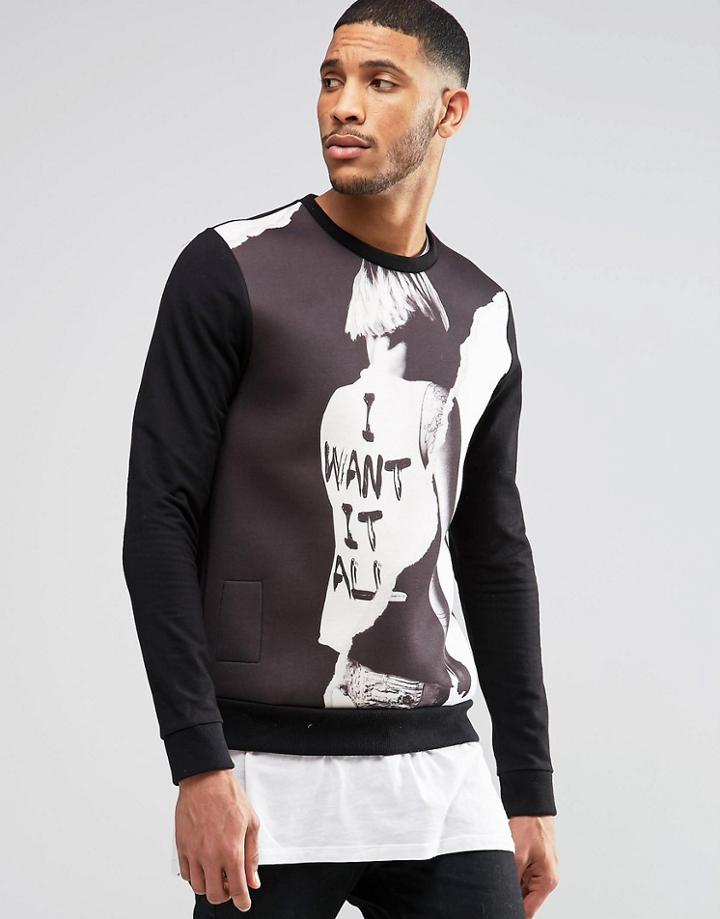 Religion I Want It All Sweat - Black