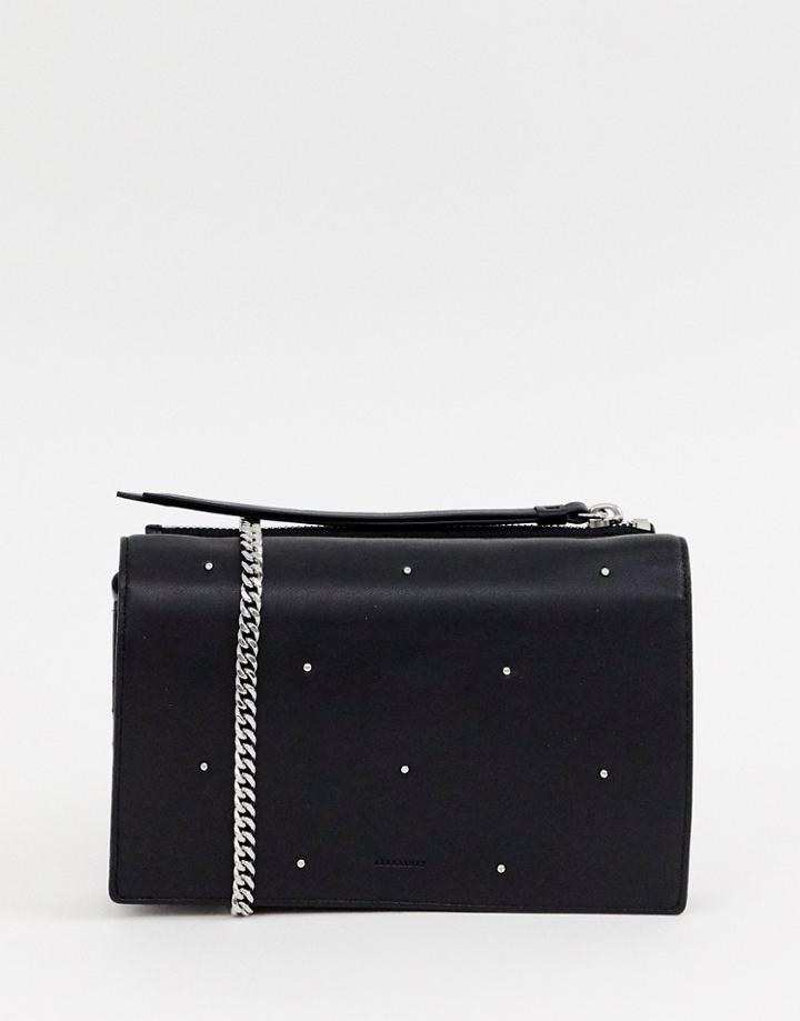 Allsaints Chain Wallet Crossbody Bag - Black