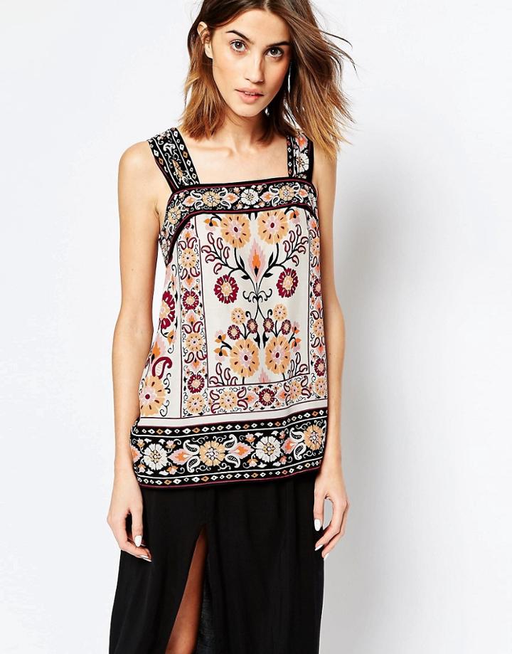 Warehouse Floral Print Cami Top - Multi