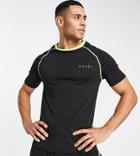 Vai21 Muscle Active T-shirt With Contrast Stitch In Black - Part Of A Set