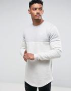 Siksilk Sweatshirt In Gray Cut And Sew - Gray