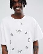Weekday Limited Edition Treta One Is All T-shirt - White