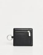 Urbancode Leather Card Holder With Coin Section-black