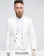 Noose & Monkey Suit Jacket With Stretch And Shawl Lapel In Super Skinn